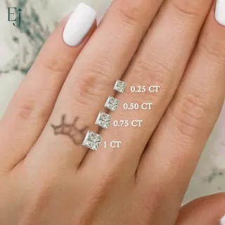 Diamante Princesa Corte Cuadrado