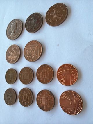 Lote 13 Monedas antiguas Reino Unido
