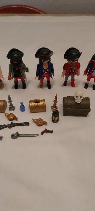 Playmobil,piratas,barco,lote,fortaleza,isla