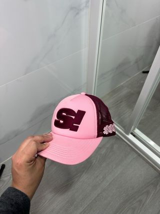 Gorra Satenier Trucker Rosa y Morado