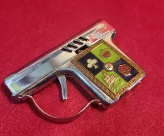 Encendedor Corona Pistola Naipes
