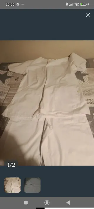 Uniforme blanco chica
