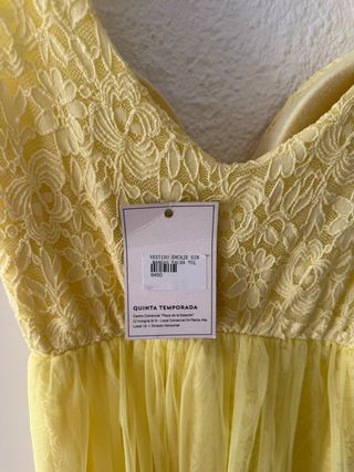 Vestido de fiesta amarillo