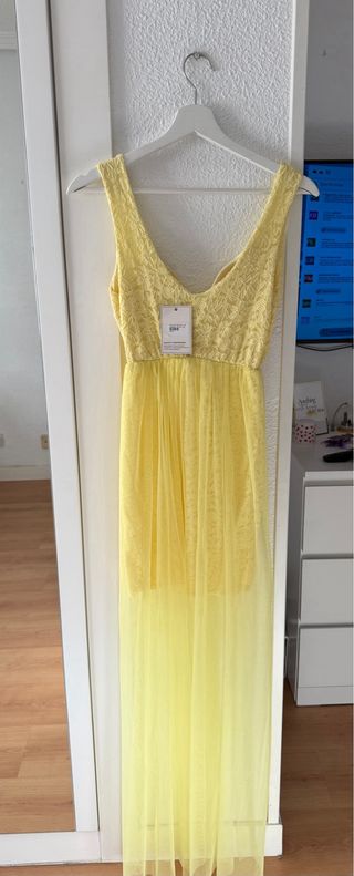 Vestido de fiesta amarillo