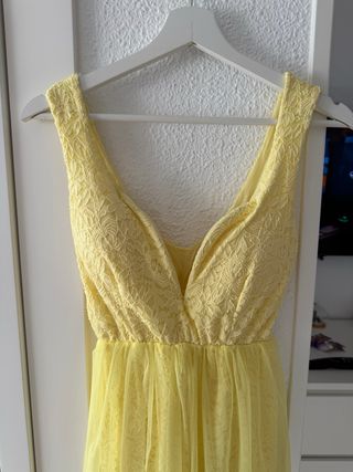 Vestido de fiesta amarillo