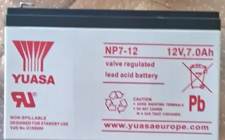 Batería Yuasa NP7-12 12V 7Ah