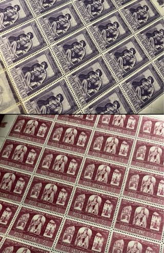 Francobolli Città del Vaticano fogli