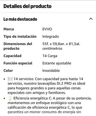 Lavavajillas panelable