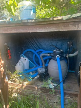 Piscina desmontable con depuradora