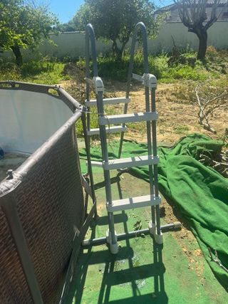 Piscina desmontable con depuradora