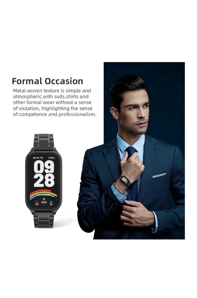 Correa Metal Nero Xiaomi Smart Band 9 Active