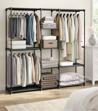 Organizzatore per Abbigliamento Nero in Metallo