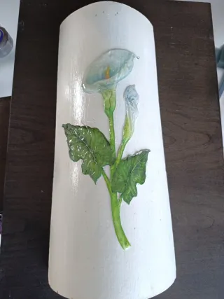 Teja Decorativa Flor Cala