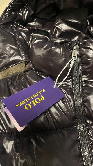 Chaqueta Polo Ralph Lauren brillante negra