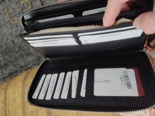 Cartera Mujer Guy Laroche Negra Nueva