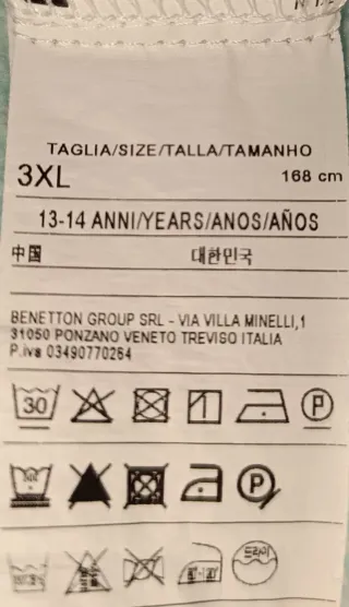 Blusa niña blanca talla 13 - 14 años