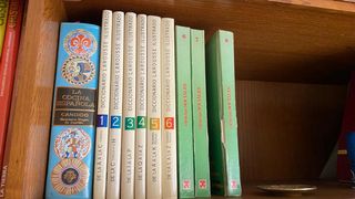 Libros: larousse, cocina de Candido y ciencia