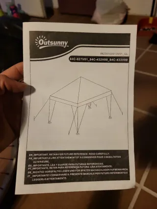 Carpa de tela y plástico
