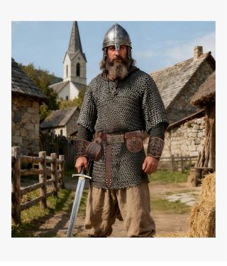 Kit Accesorios Vikingos Marrón Dorado