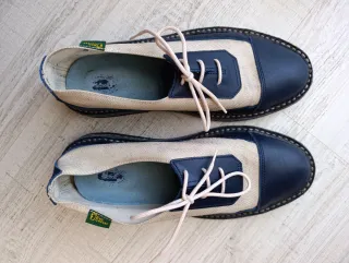 Zapatos Beige y Azul