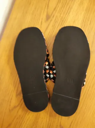 Sandalias planas Zara mujer talla 38