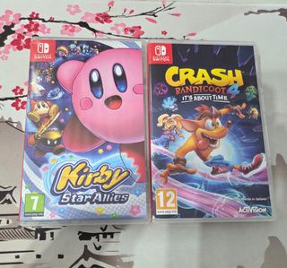 Juegos Nintendo Switch: Kirby y Crash Bandicoot