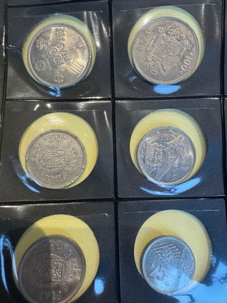 Lote Monedas Españolas 100, 50, 25 Pesetas