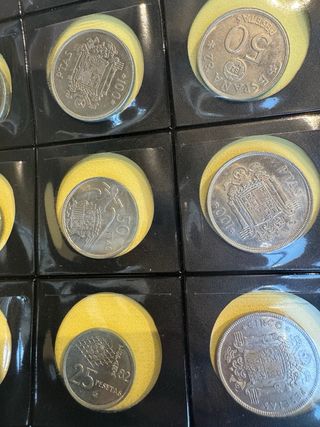 Lote Monedas Españolas 100, 50, 25 Pesetas