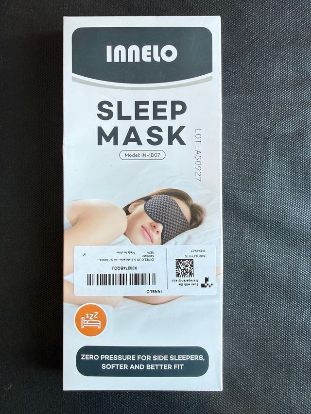 Maschera da Sonno 3D Innelo Nera