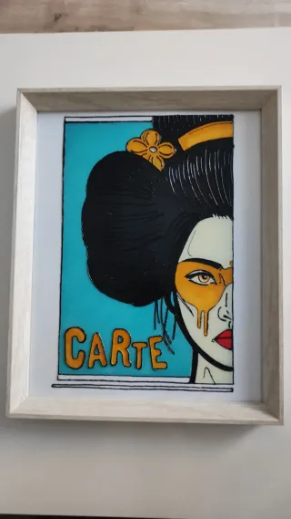 Cuadro de cristal CARTE