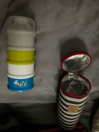 Borsa per neonati con fasciatoio e porta biberon