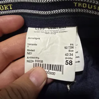 Pantalones Chinos Club of Comfort Talla XL