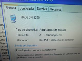 Tarjeta Video ATI Radeon 9250 256MB AGP 8X