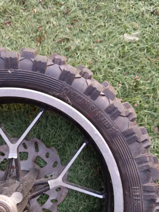 Rueda pitbike minimoto con disco