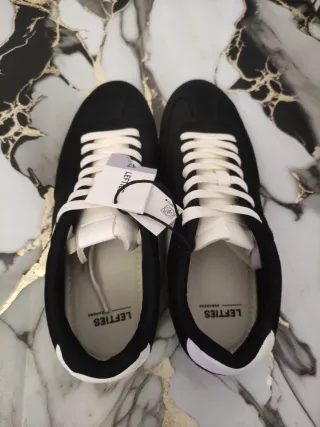 Zapatillas Lefties Mujer Talla 37 Negras Blancas