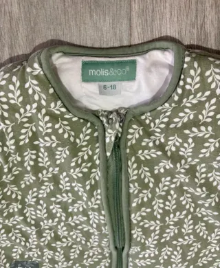 Saco de dormir bebé Molis&co verde hojas