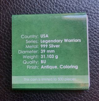 ONZA DE PLATA LEONIDAS I DE LEGENDARY WARRIORS