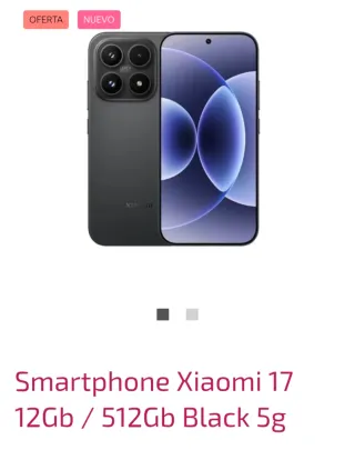 Smartphone Xiaomi 17 12GB/512GB Negro 5G