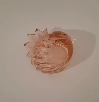 Centrotavola in vetro rosa antico