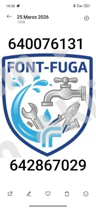 Tienes una fuga de agua?