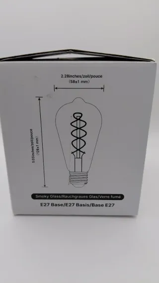 Lampadine LED E27 Vintage Grigio Fumé