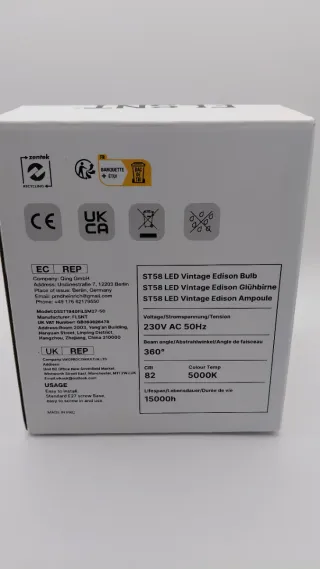 Lampadine LED E27 Vintage Grigio Fumé