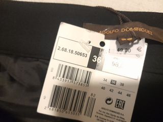 Pantalón negro Adolfo Domínguez Talla 36