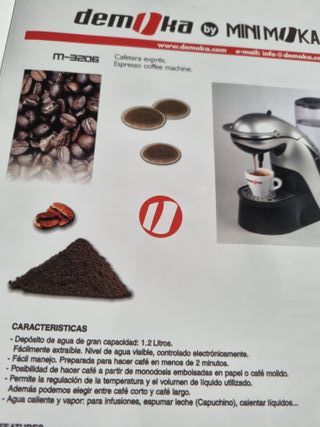 Cafetera Eléctrica Plata y Negra