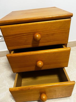 Cajonera de madera 3 cajones