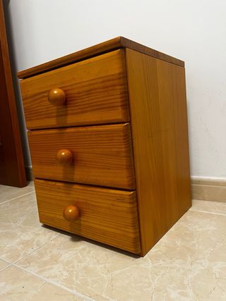 Cajonera de madera 3 cajones
