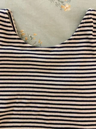 Camiseta cropped rayas