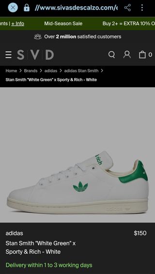 Adidas Stan Smith Beige/Verde Talla 37.5