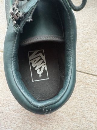 Vans Old Skool Pelle Zip Grigio Verde
