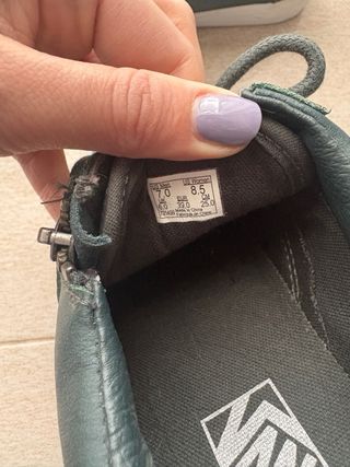 Vans Old Skool Pelle Zip Grigio Verde